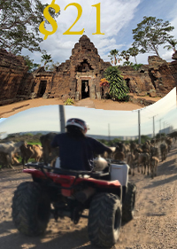 Quadbike city tours & Temple  